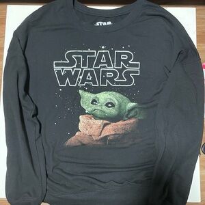 Star Wars Black Shirt with Green Baby Yoda